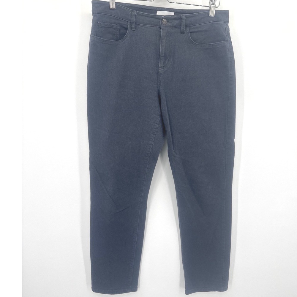 LOFT Made and Loved Charcoal Grey Straight Leg Jeans Women's 29 8 Denim